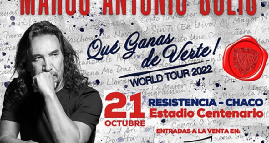 Últimas entradas a la venta para el concierto de Marco Antonio Solís en Resistencia