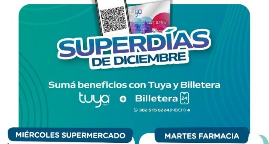 En diciembre continúan los Superdías en farmacias y supermercados