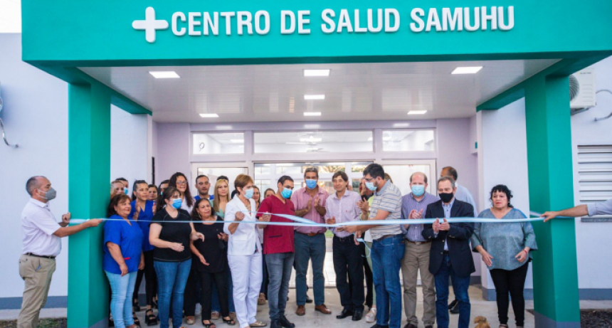 Se inauguró la ampliación y refacción del centro de salud y el registro civil de Samuhú